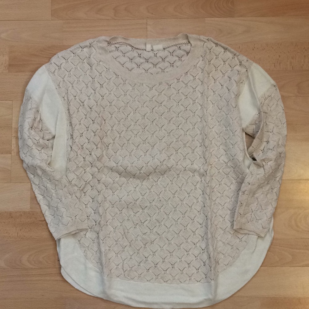 Open weave sweater